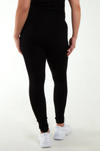 Curved Collection Black Basic Fleece Lined Leggings