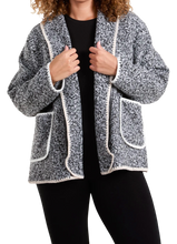 Blanket Stitch Boucle Edge To Edge Style Jacket (3 Colours)