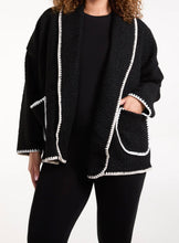 Blanket Stitch Boucle Edge To Edge Style Jacket (3 Colours)