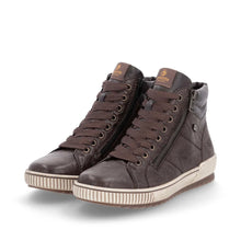 Remote D0772-25 Ottawa Brown Leather Tex High Top Style Trainer Boots