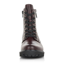 Remonte D8671-35 Odeon Burgundy Leather Lace-Up Ankle Boots