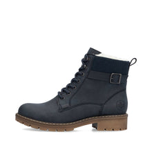 Rieker Y9102-14 Lugano Navy Blue Tex Walking Ankle Boots