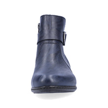 Rieker Y0775-14 Navy Low Heeled Ankle Boots