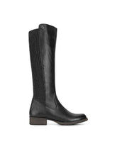 Rieker Z9591-00 Black Leather Knee High Long Boots