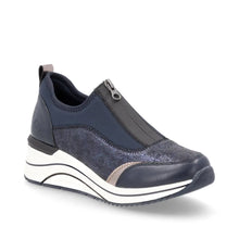 Remonte D0T08-12 X Elizabeth Hurley Navy Multi Wedge Zip Front Trainers