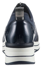 Remonte D0T08-12 X Elizabeth Hurley Navy Multi Wedge Zip Front Trainers