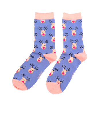 Miss Sparrow Reindeer Bamboo Socks (4 Colours)