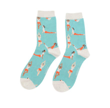 Miss Sparrow Yoga Poses Bamboo Socks (3 Colours)