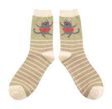 Miss Sparrow Lovely Cats Bamboo Socks (2 Colours)