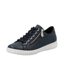 Rieker N0900-14 Lugano Navy Leather Trainers