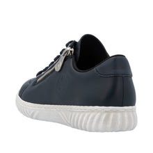 Rieker N0900-14 Lugano Navy Leather Trainers