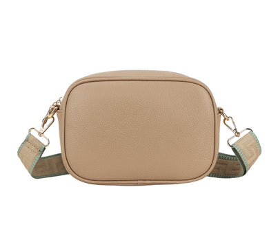 Camara Style Handbag With Detachable Woven Strap (4 Colours)