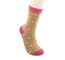 Miss Sparrow SKS462 Xmas Highland Cows Bamboo Socks (3 Colours)