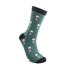 Mr Sparrow MR057 Wine Glass Bamboo Socks (2 Colours)