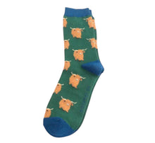 Mr Sparrow MR084 Highland Herd Bamboo Socks (2 Colours)