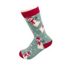 Miss Sparrow SKS247 Duck Egg Snowmen Bamboo Socks