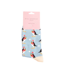 Miss Sparrow SKS463 Xmas Puffins Bamboo Socks (2 Colours)