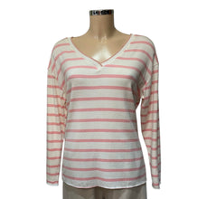 V-Neck Stripe Long Sleeved Top (3 Colours)