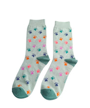 Miss Sparrow SKS483 Multi Paw Print Bamboo Socks (3 Colours)