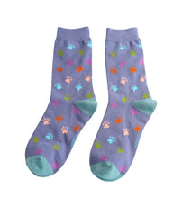 Miss Sparrow SKS483 Multi Paw Print Bamboo Socks (3 Colours)