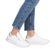 Rieker W2402-80 Rock White Leather Trainers