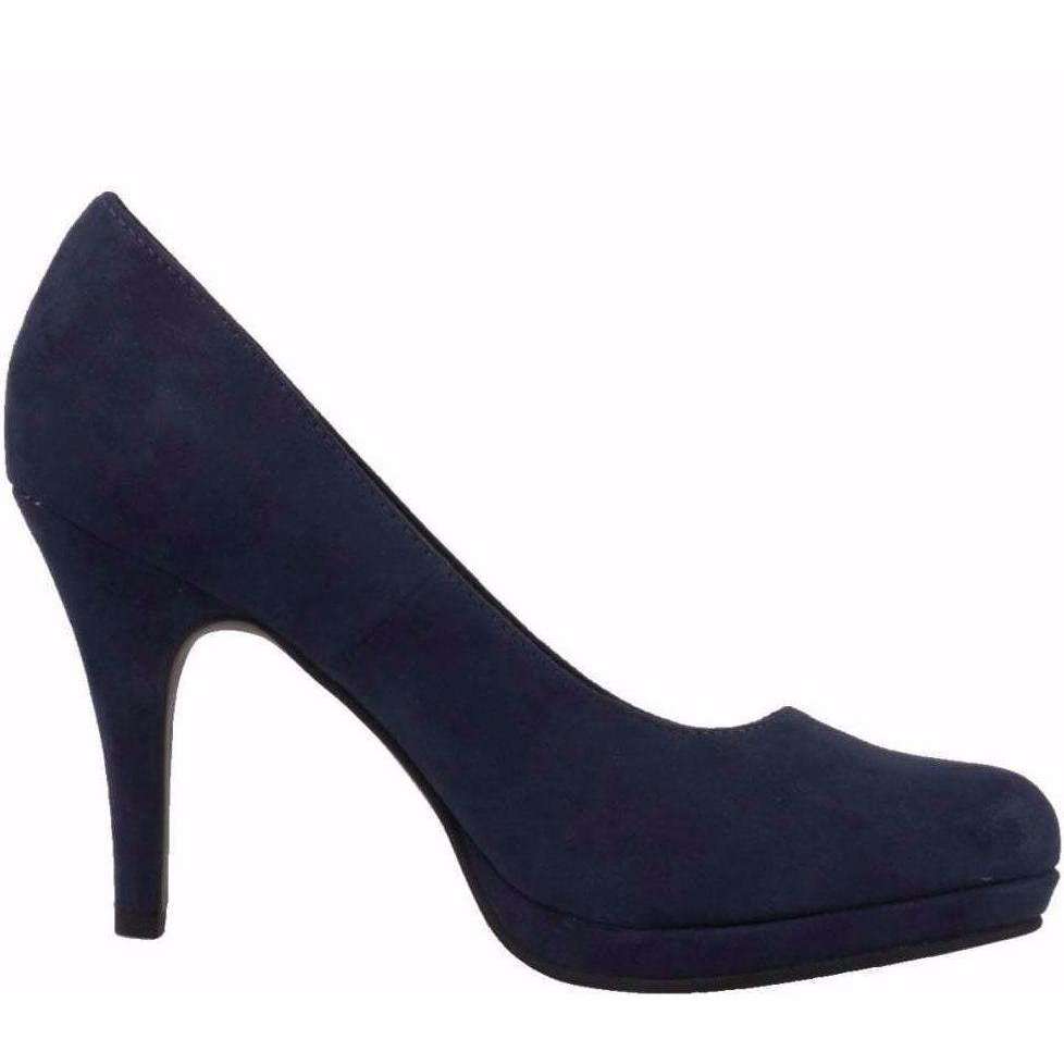 Kalkun Mursten mulighed Court Shoe Round Toe High Heel Tamaris Suede Navy – Missy Online: Shoes,  Fashion & Accessories Based in Leeds