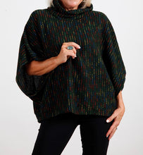 Goose Island 1572 Multi Fleck Cowl Neck Poncho (4 Colours)