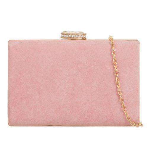 Blush color clutch shop purse