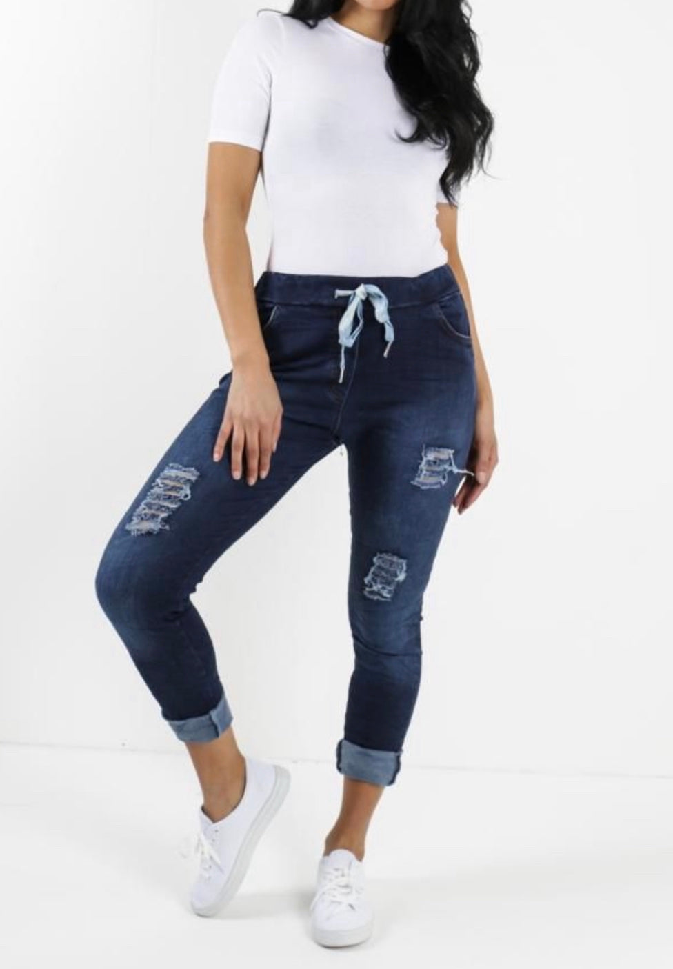 Magic Denim Jeans With Frayed Detailing (3 Colours) – Missy Online